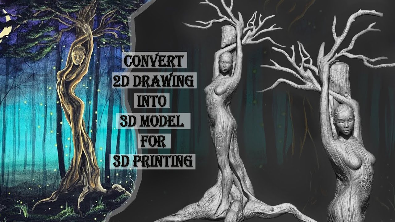 Convert 2D Drawing into 3D model for 3D printing - YouTube