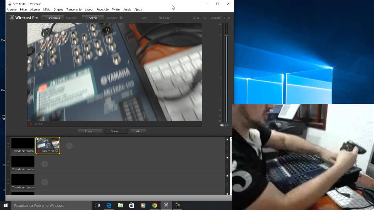 ligando mesa de som no computador youtube