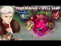 WOW! TRUE DAMAGE + SPELL VAMP FULL ITEM BUILD IS TOO BROKEN FOR YU ZHONG! (must try)