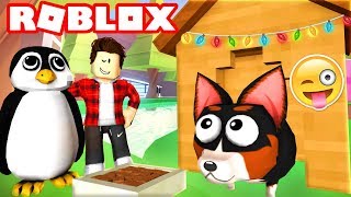 DOG SIMULATOR vs. PENGUIN SIMULATOR! Roblox! screenshot 5