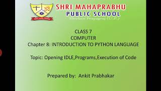 Introduction to Python Language-Class 7