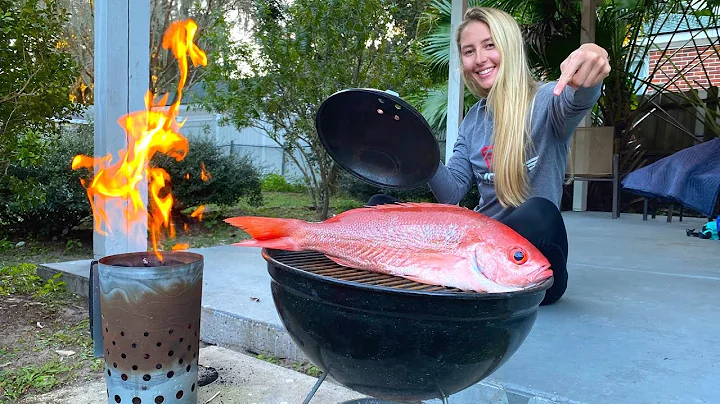 Whole Cooked Vermillion Snapper! *Hook & Cook* Jac...