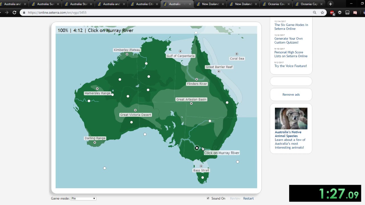 Seterra Australia And Oceania Oceania 100% In 3M 45S By Ranksquid - Seterra - Speedrun.com