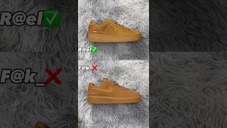 Real Vs Fake Brown Supreme Air Force 1