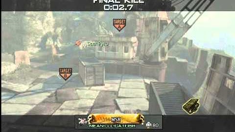 AMAZING SICK MW3 TRICK SHOT  cross map ON AGROUND (MEAN-ole-CATFISH)