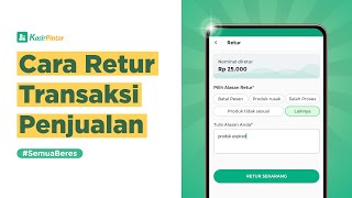Cara Retur Transaksi Penjualan Baru