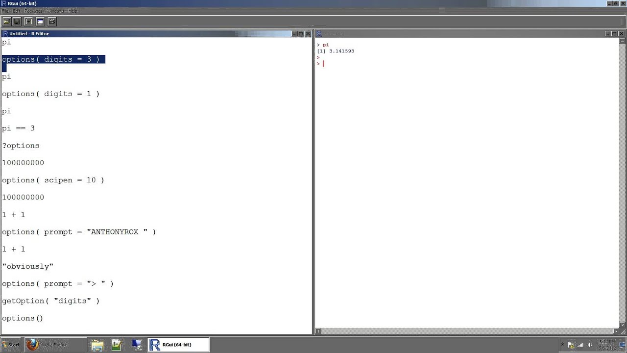 88 how to change options and global settings like the number of decimal ...