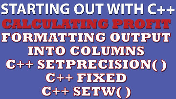 C++ Programming Challenge: Calculate Profit (formatting C++ output into columns)