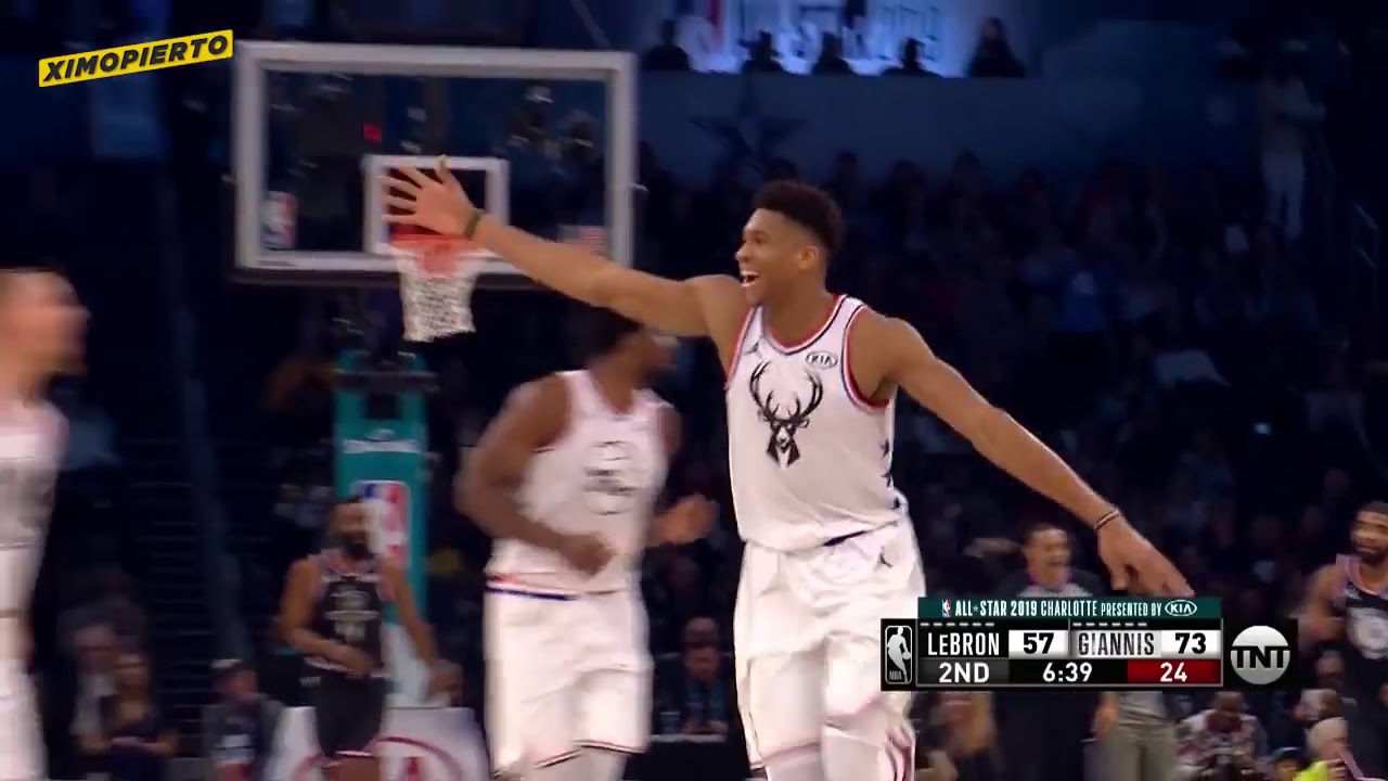 Paul goerge Crazy 360 dunk at the all star game 2019