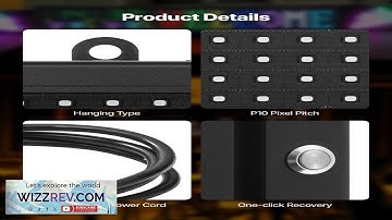 40x8 in Programmable LED Sign Digital Scrolling Display Board P10 Full color Review