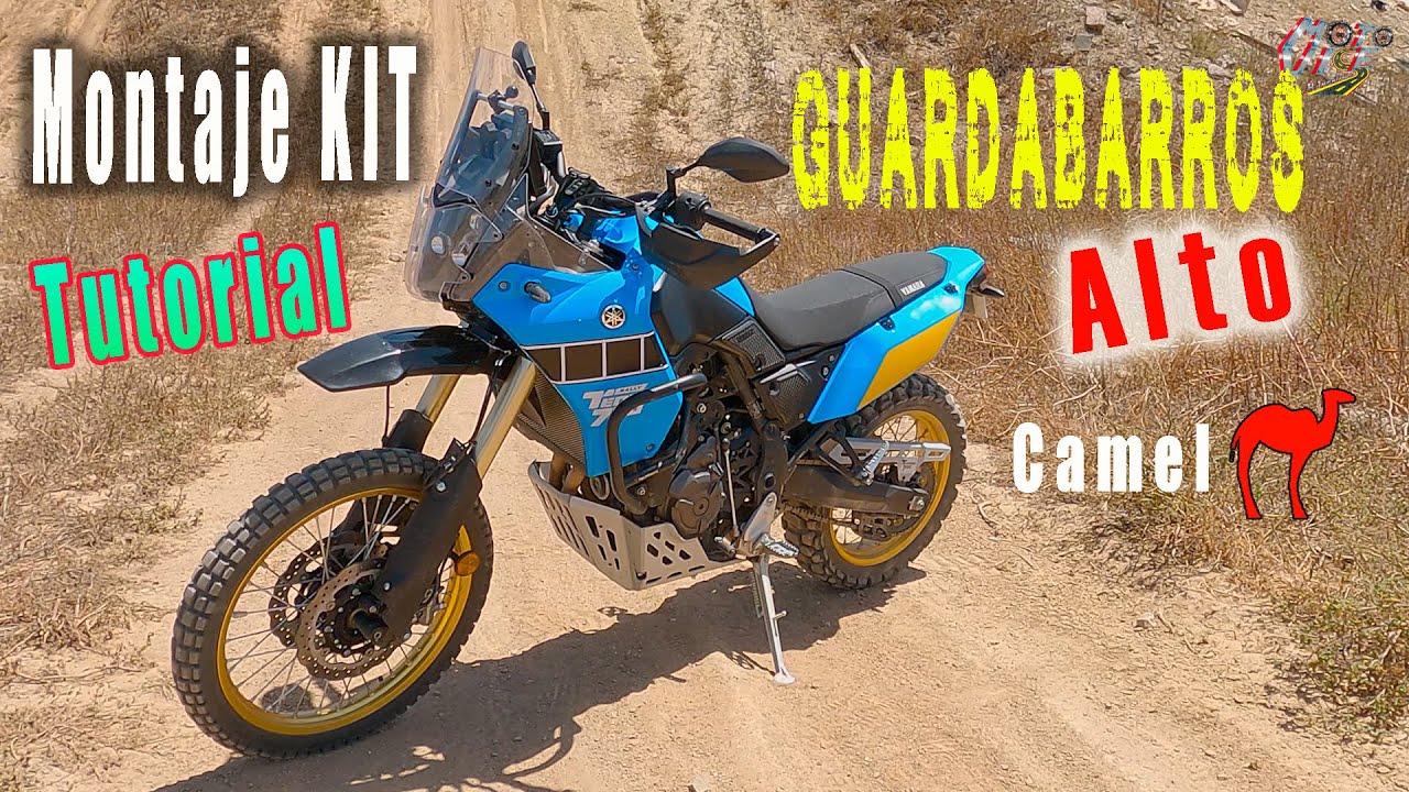 Yamaha Tenere 700 Como montar KIT de guardabarros alto CAMEL🐪 en tu
