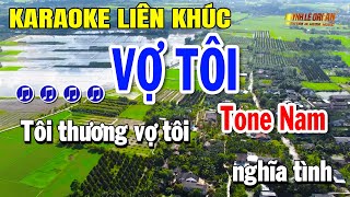 Karaoke Liên Khúc Bolero Dễ Hát Beat Hay 2023 | Vợ Tôi - Căn Nhà Màu Tím