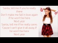 Ariana Grande ~ Santa Tell Me ~ Lyrics
