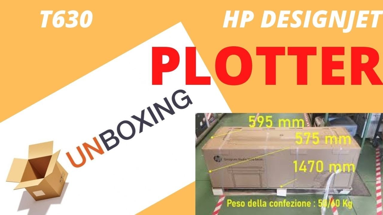 Unboxing PLOTTER HP DESIGNJET T630 