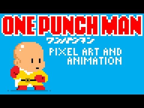 One Punch Man Pixel Art and Animation by PXLFLX