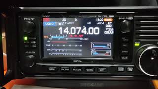 icom ic 705 QRP 5w FT8 mode USA to HK QSO W7XE / VR2ZGR