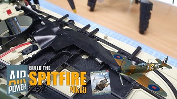 Build the Spitfire Mk1a - Parts 41 and 42 - Fitting the Optic Fibres and Guns to the Starboard Wing