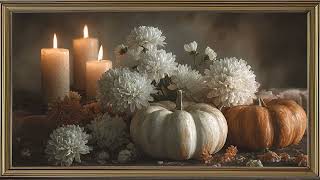 Cozy Autumn Screensaver in 4K | Gentle Fall Candlelight & Soft Music screenshot 3