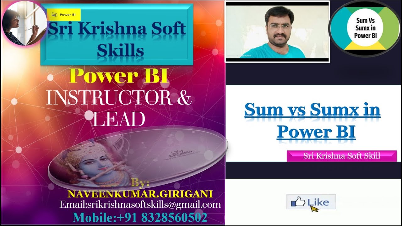 Difference b w sum sumx power bi tutorial ss skills part 12 