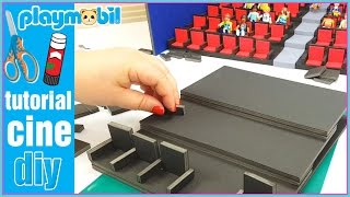 Playmobil Tutorial, Como Hacer Un Cine Para Playmobil. Diy Playmobil En Español.