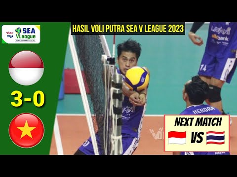 Hasil Sea V League 2023 Voli Putra | Indonesia vs Vietnam | Jadwal Sea V League 2023 | Live Moji