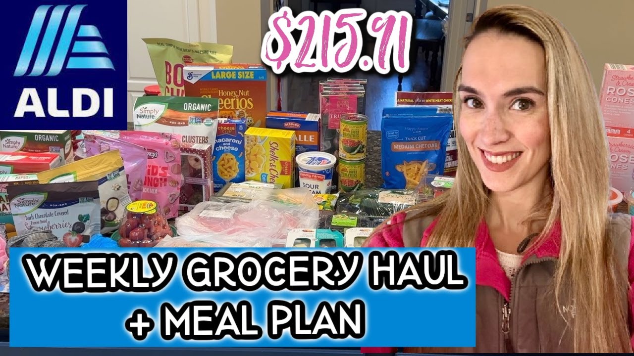 NEW ✨ALDI Weekly Finds Grocery Haul With Prices | Healthy Family of 4 Meal Plan