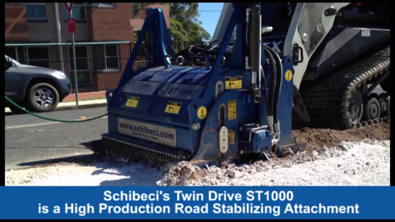 Schibeci ST1000 Stabilizing with Terex PT100-G