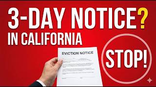 California 3-Day Notice: Is It a Real Eviction? (2026 Guide)