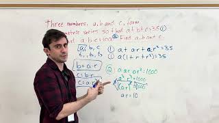 Precal 11 - Geometric series (harder example)
