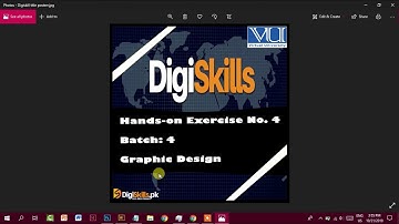 Hands-on Exercise No. 4 Graphic Designing Solution| Batch 4 | DigiSkills Course| Adobe Photoshop