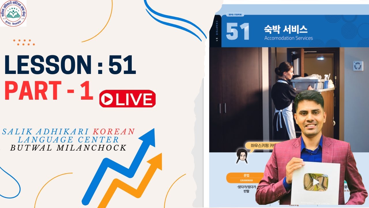 Chapter: 51 || Part 1 || Eps Topik New Book || Salik Adhikari Korean Language Center Butwal