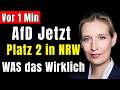AfD auf Platz 2 in NRW Bevor du das ignorierst, solltest du wissen was danach kommt