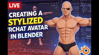 Creating a Stylized VRChat Avatar in Blender (Live) | Retopology Part 2