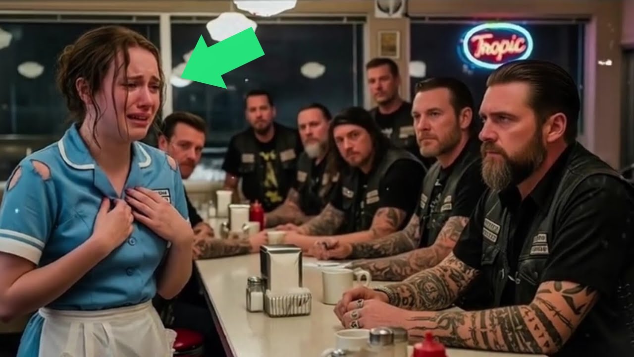 A Tattooed Stranger Ripped Waitress’s Shirt... But He Didn’t Realize The Hells Angels Were Watching.