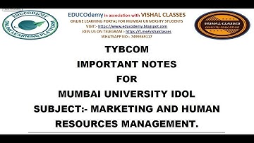 tybcom imp of marketing and human resource management for mu idol