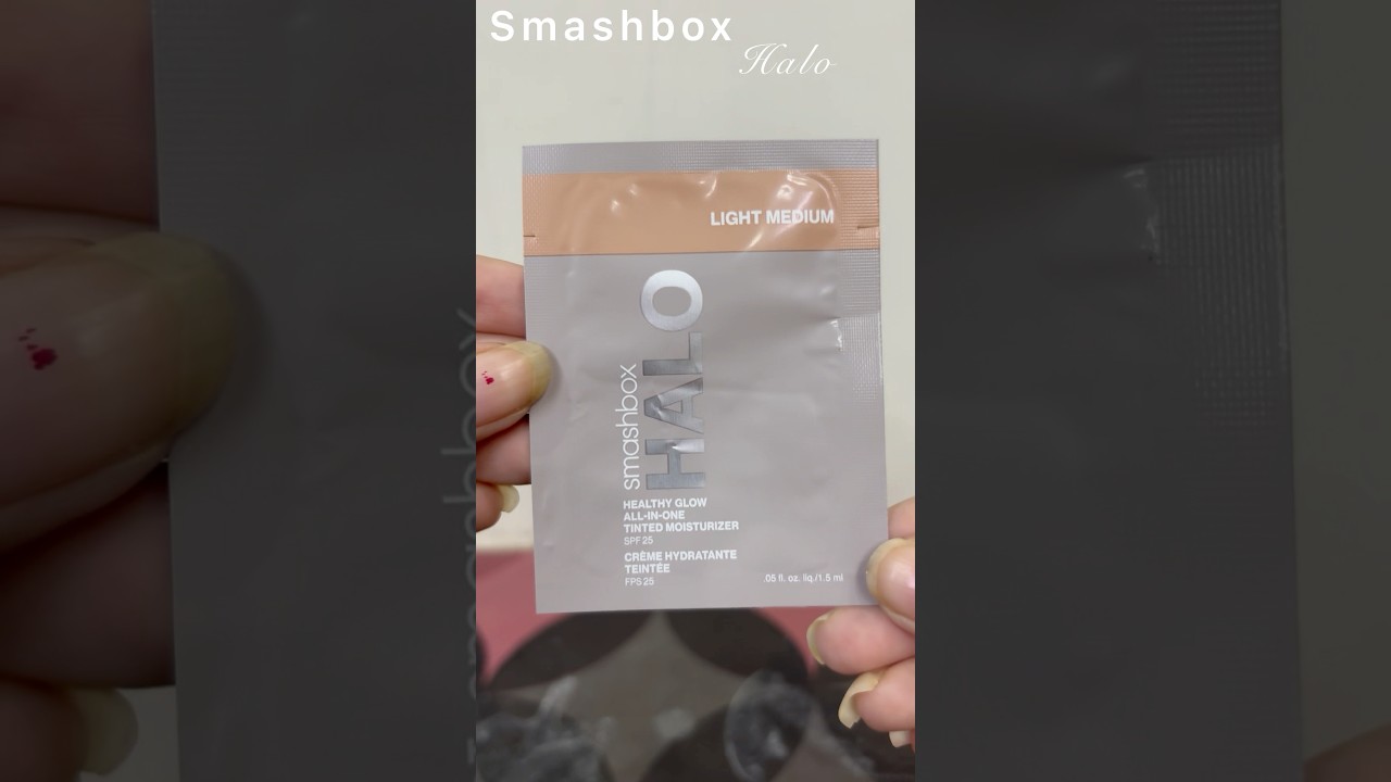 SmashBox cosmetics halo light medium healthy glow all in one tinted moisturizer review 