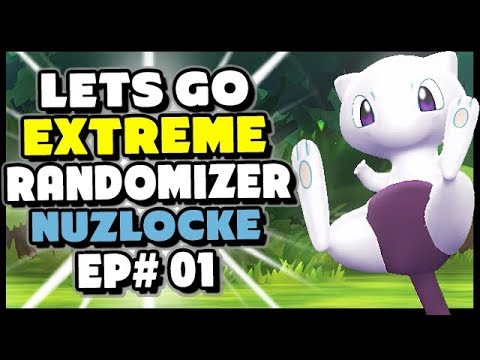 A Wild MEWTHREE?! - Pokemon Lets Go Pikachu and Eevee Extreme Randomizer Nuzlocke Episode 1