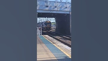 Railfirst hauling shipping containers past Broadmeadow station!