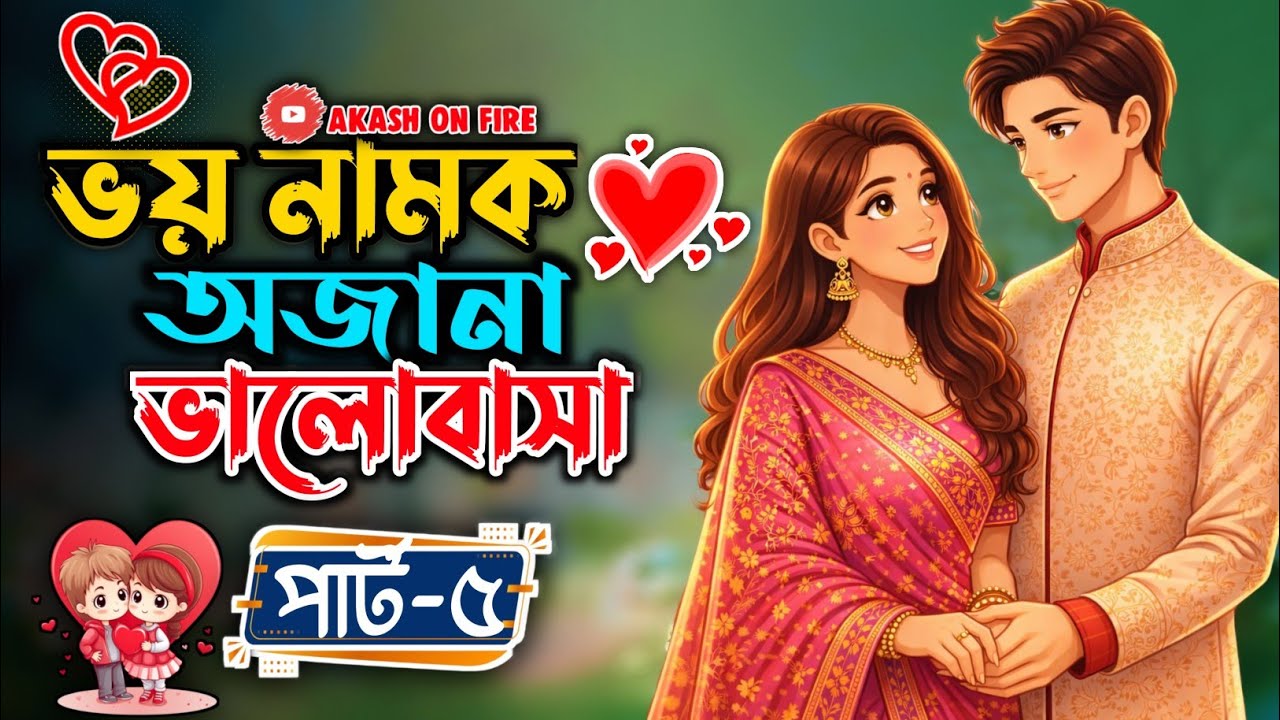 New Golpo:- ভয় নামক অজানা ভালোবাসা (Part-5) Bhoy Namok Ojana Valobasha। Akash On Fire Official