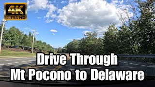 Scenic Drive Through Mt Pocono to Delaware's Beautiful Landscapes. #driving #nature #relaxing #love