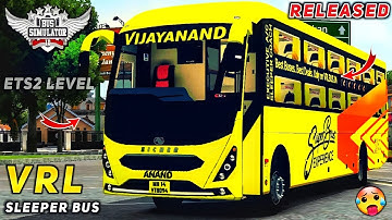 download VRL VOLVO EICHER SLEEPER BUS MOD for bus simulator indonesia | BUSSID V4.2 | #bussidmods