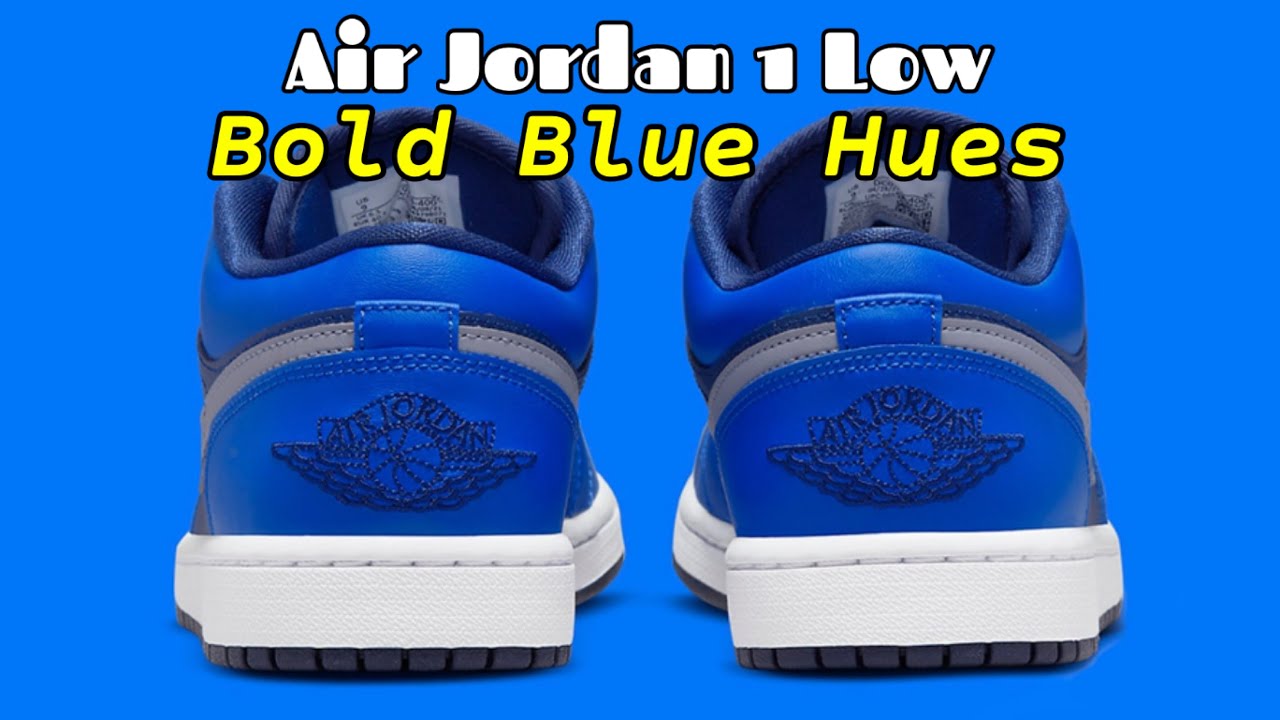 BOLD BLUE HUES Air Jordan 1 Low - YouTube