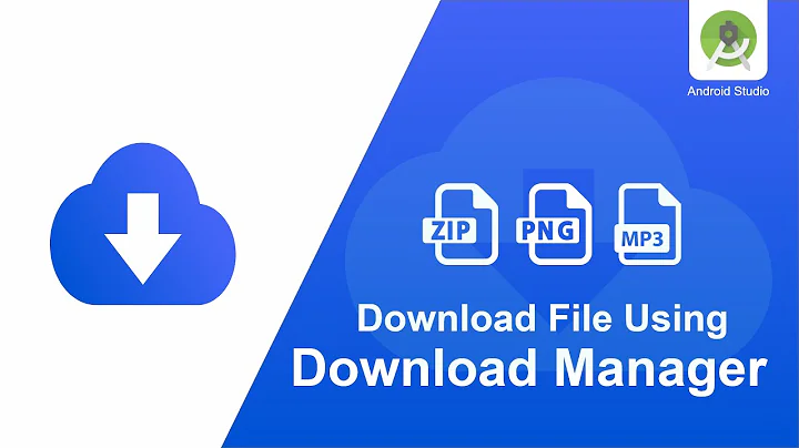 Android download files from URL using DownloadManager