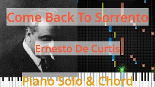 🎹Solo &amp; Chord, Come Back To Sorrento, Ernesto De Curtis, Synthesia Piano