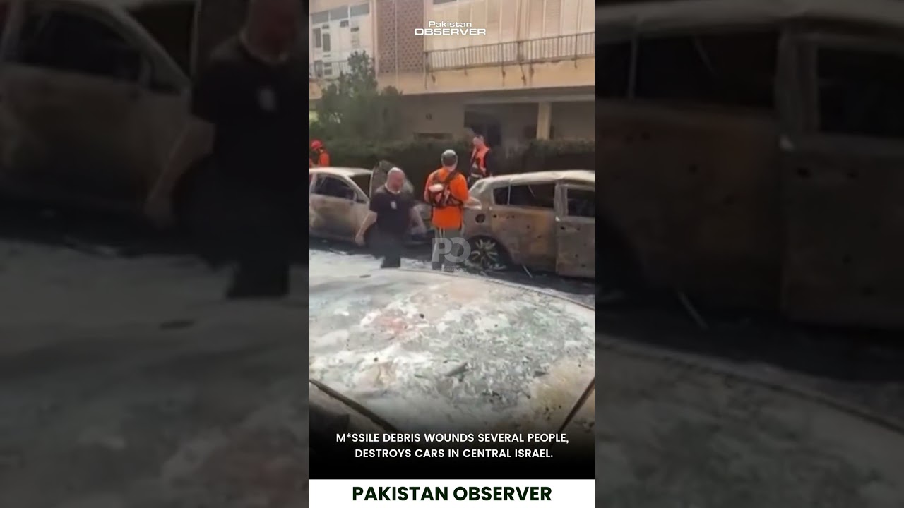 Missile Debris Hits Central Israel, Several Injured | Pakistan Observer