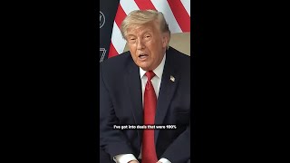 President Trump discussing the Iran deal and other deals he has made in the past.