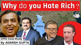 Why Indians hate Rich Wealth Gap in India | UPSC Mains GS1 & GS4