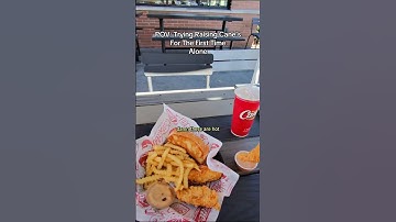Trying Raising Canes For The First Time!!