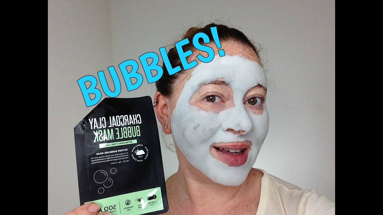 Carbonated Clay Bubble Mask With Charcoal!