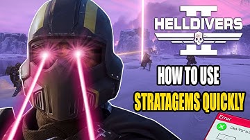 How to Use Stratagems Quickly While Moving in Helldivers 2 (PC)